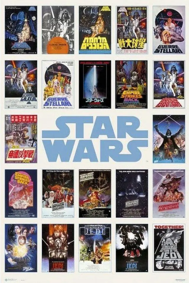 Main image of Star Wars Worldwide One Sheet Compilation Poster (24 x 36)