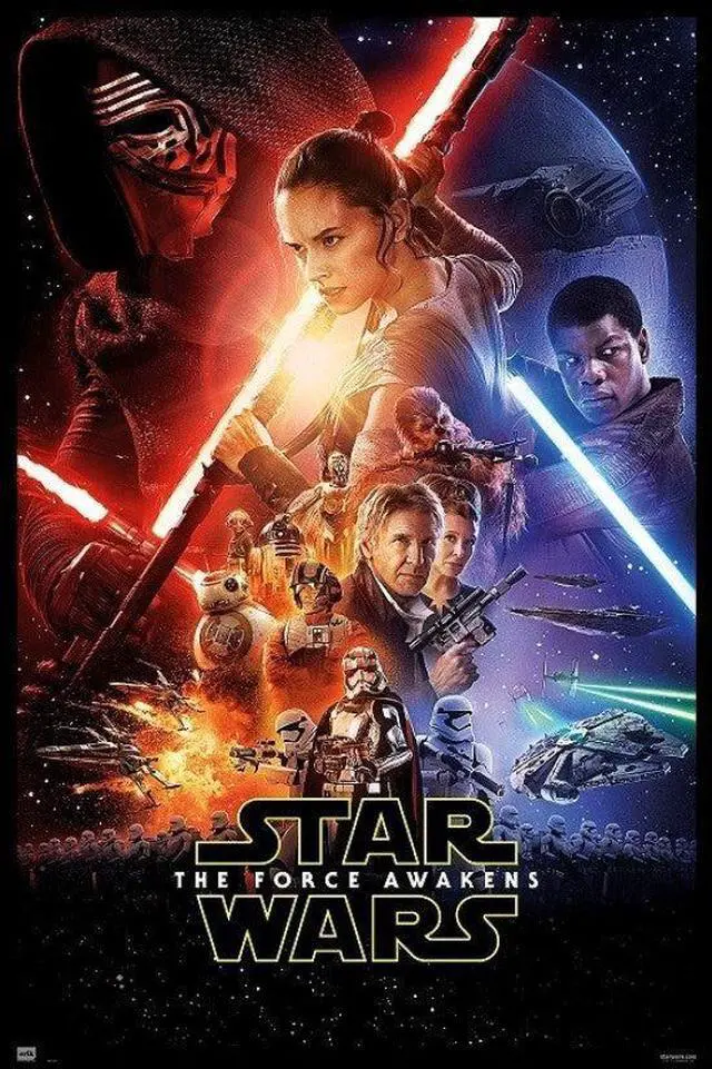 Main image of Star Wars Episode 7 Force Awakens One Sheet Poster Print (22 x 34)