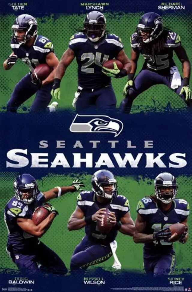 Main image of Seattle Seahawks - Team 13 Poster Print (24 x 36)