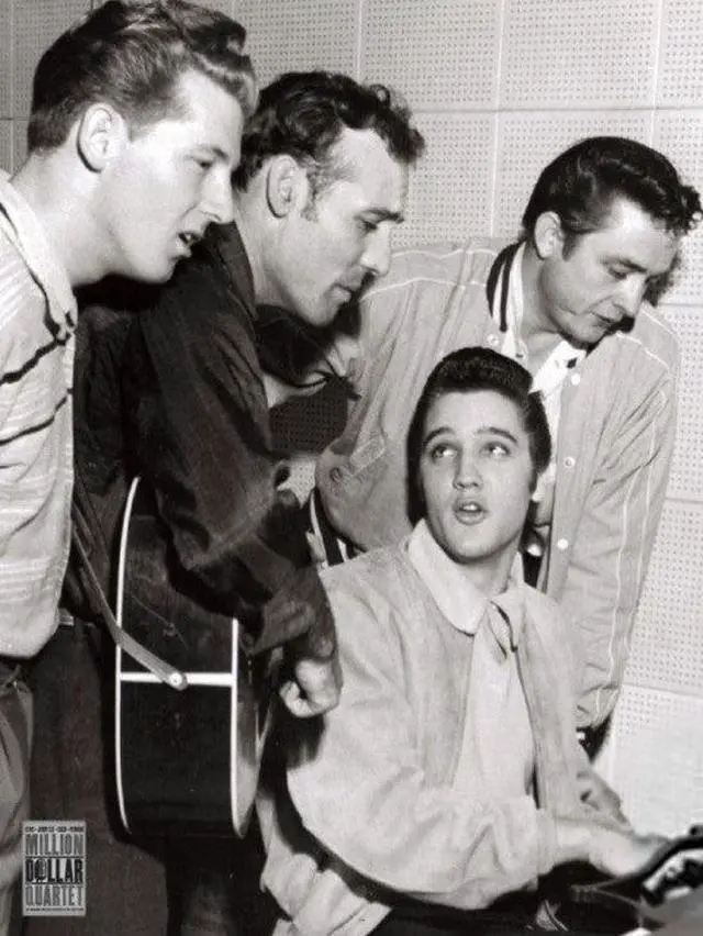 Main image of Million Dollar Quartet Elvis Cash Lewis Perkins Poster Print (24 X 36)