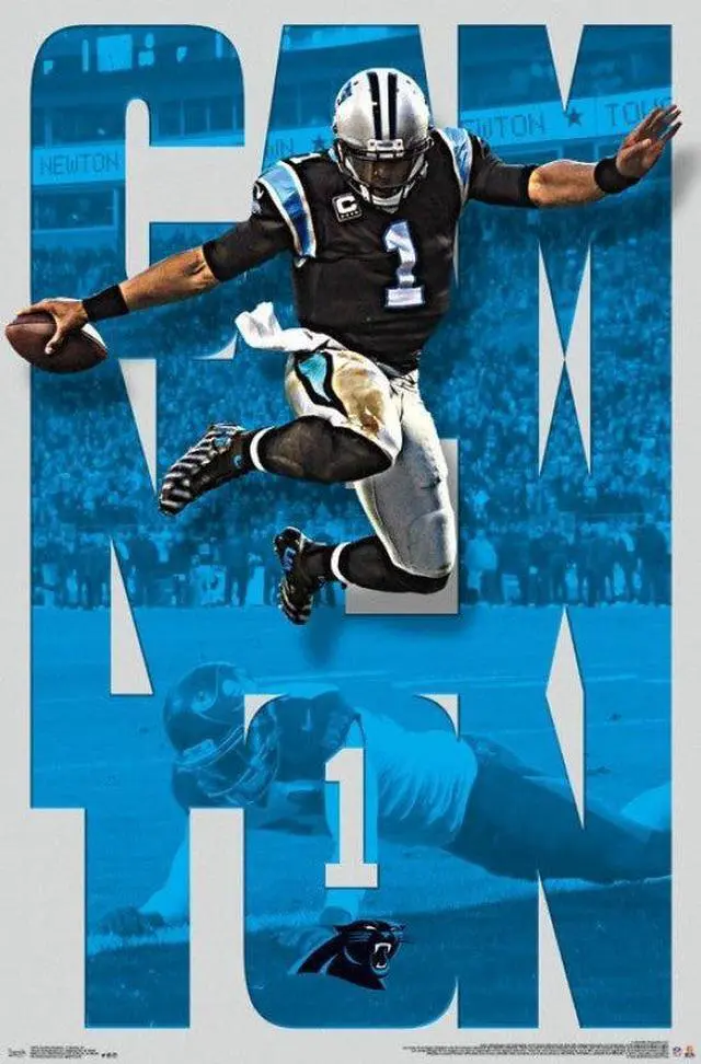 Main image of Carolina Panthers - Cam Newton 16 Poster Print (22 x 34)