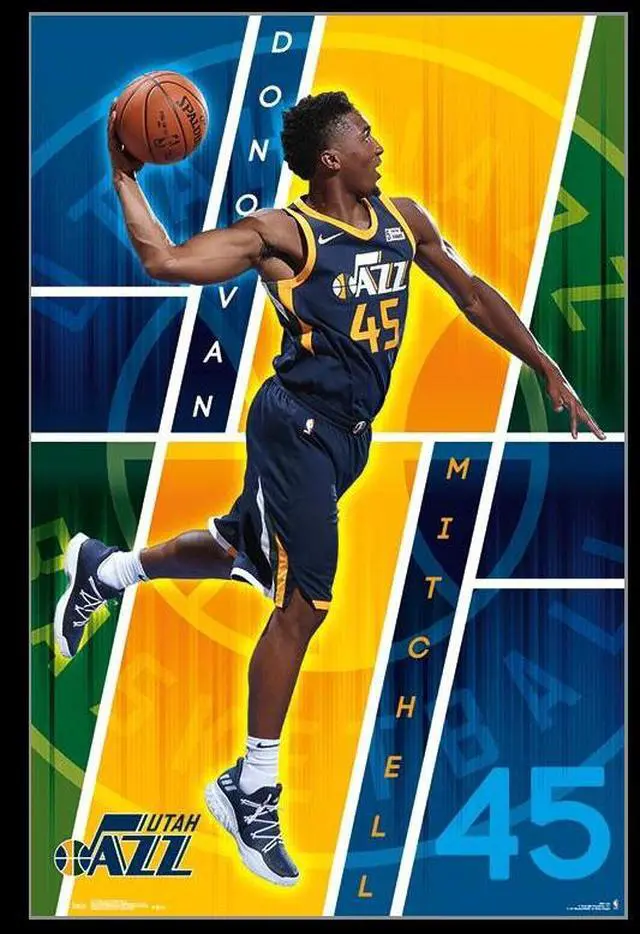 Main image of Utah Jazz - Donovan Mitchell Poster Print (22 x 34)