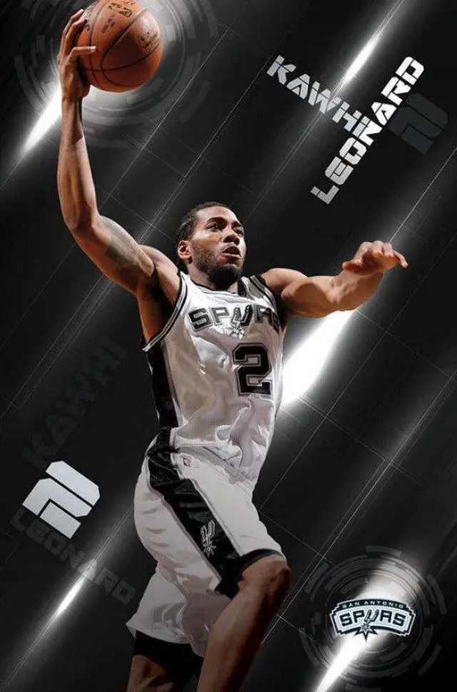 Main image of San Antonio Spurs - Kawhi Leonard 16 Poster Print (22 x 34)