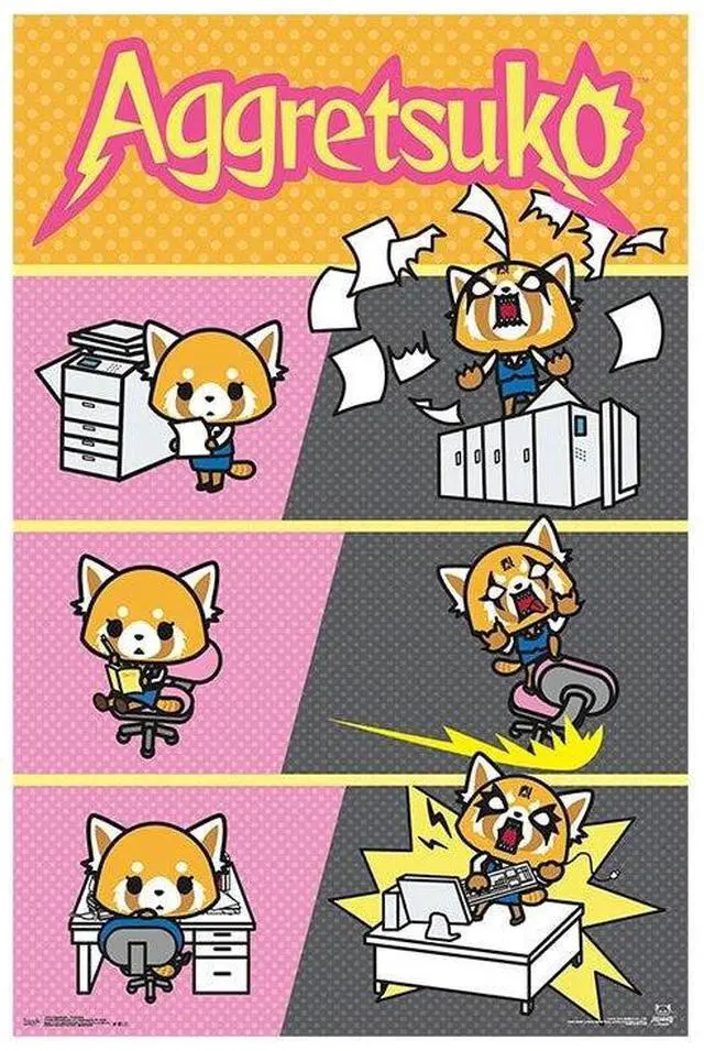 Main image of Aggretsuko - Transform Poster Print (22 x 34)