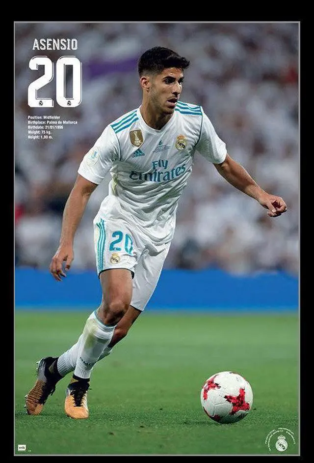 Main image of Real Madrid - Marco Asensio Poster Print (22 x 34)