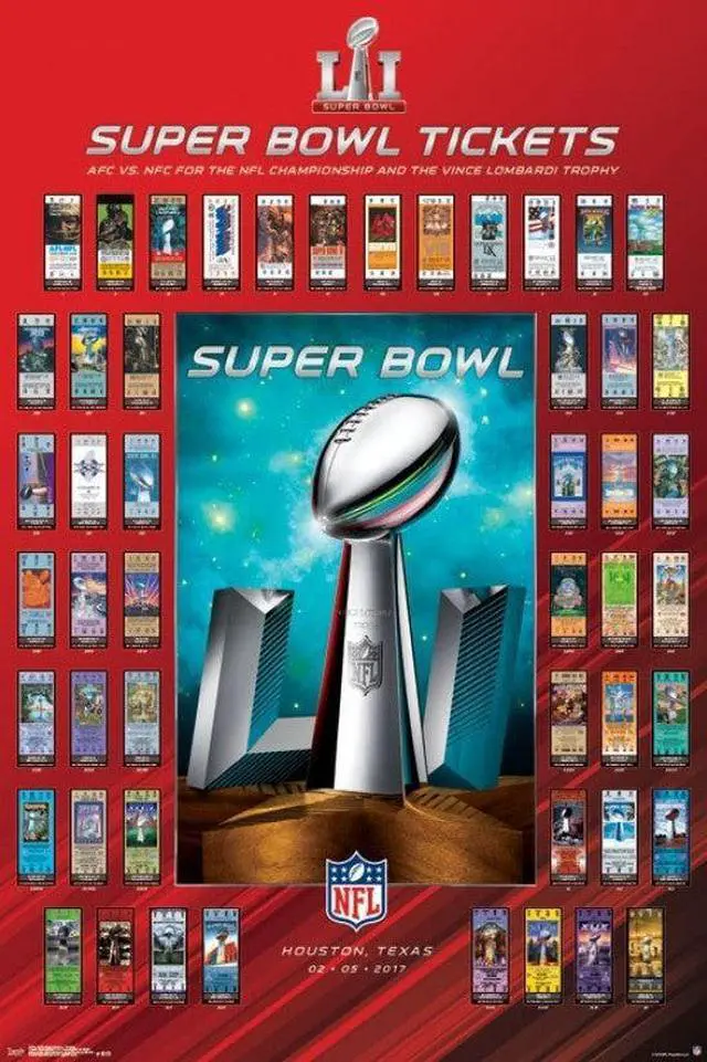 Main image of Super Bowl LI - Tickets Poster Print (24 x 36)