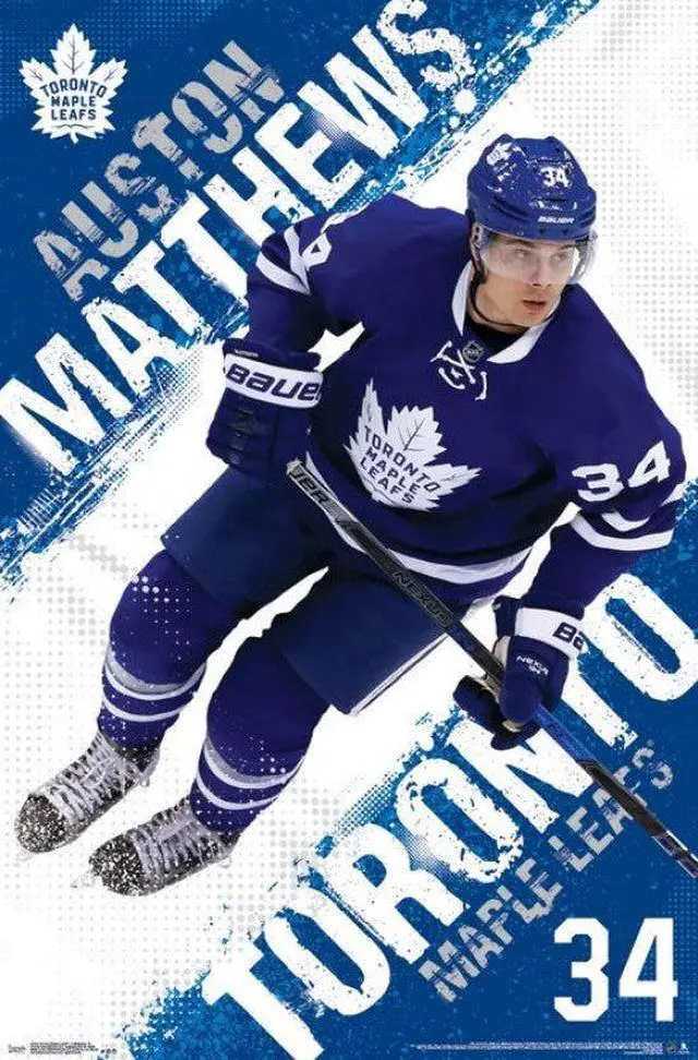 Main image of Toronto Maple Leafs - Auston Matthews 16 Poster Print (22 x 34)