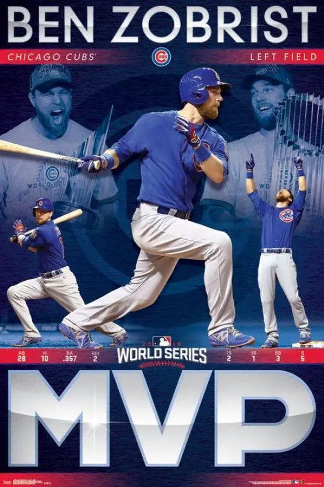 Main image of 2016 World Series_ - MVP Ben Zobrist Poster Print (24 x 36)