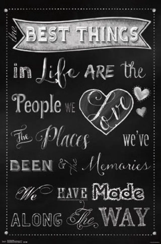 Main image of The Best Things in Life Poster Print (22 x 34)