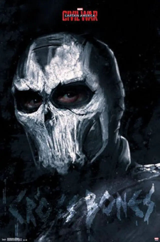 Main image of Captain America: Civil War - Cross Bones Poster Print (22 x 34)