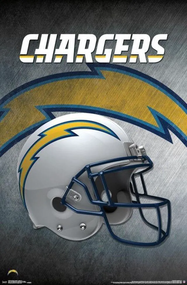 Main image of San Diego Chargers - Helmet 16 Poster Print (22 x 34)