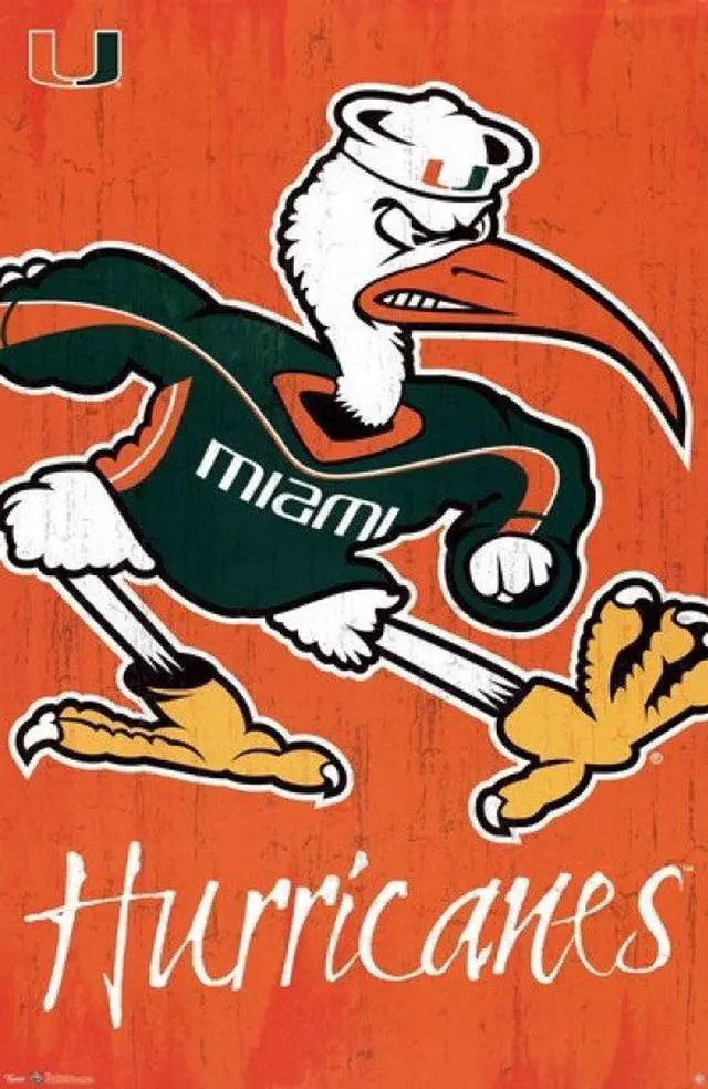 Main image of University of Miami - Logo 13 Poster Print (24 x 36)