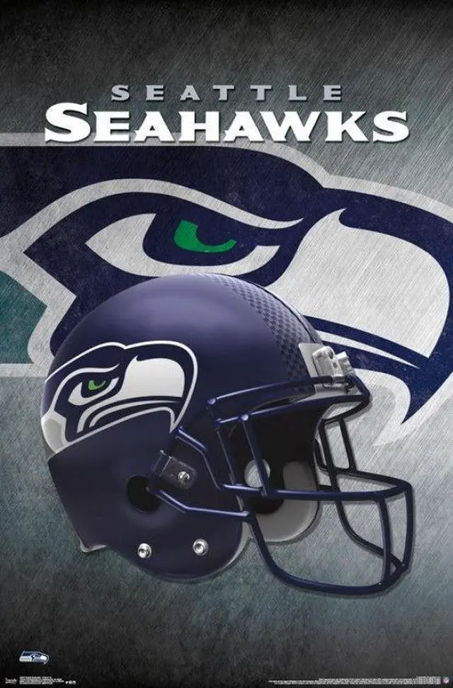 Main image of Seattle Seahawks - Helmet 16 Poster Print (22 x 34)