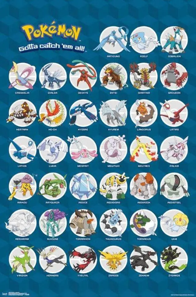 Main image of Pokemon - Legendary Poster Print (22 x 34)