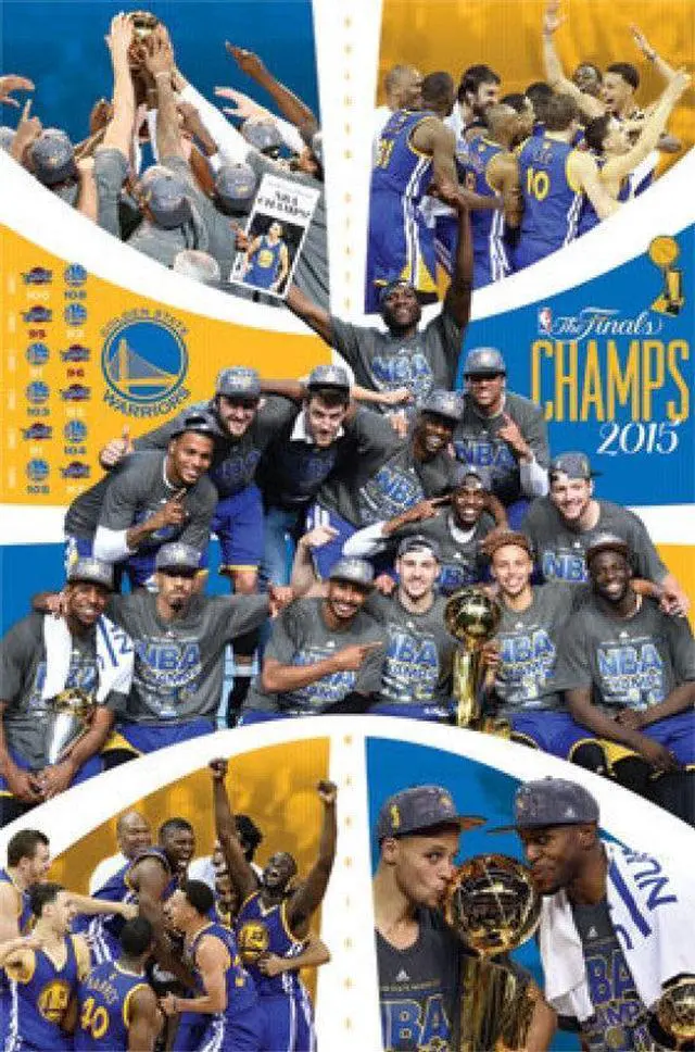 Main image of 2015 Golden State Warriors NBA Finals - Celebration Poster Print (22 x 34)