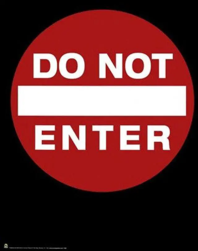 Main image of Do Not Enter Sign Poster (24 x 36)