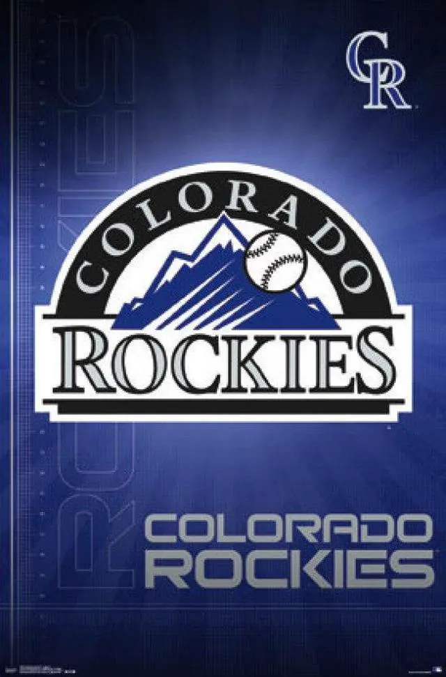 Main image of Colorado Rockies - Logo 16 Poster Print (22 x 34)