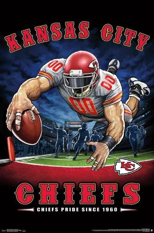 Main image of Kansas City Chiefs - End Zone Poster Print (22 x 34)