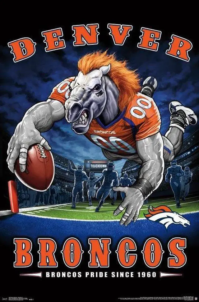 Main image of Denver Broncos - End Zone Poster Print (22 x 34)
