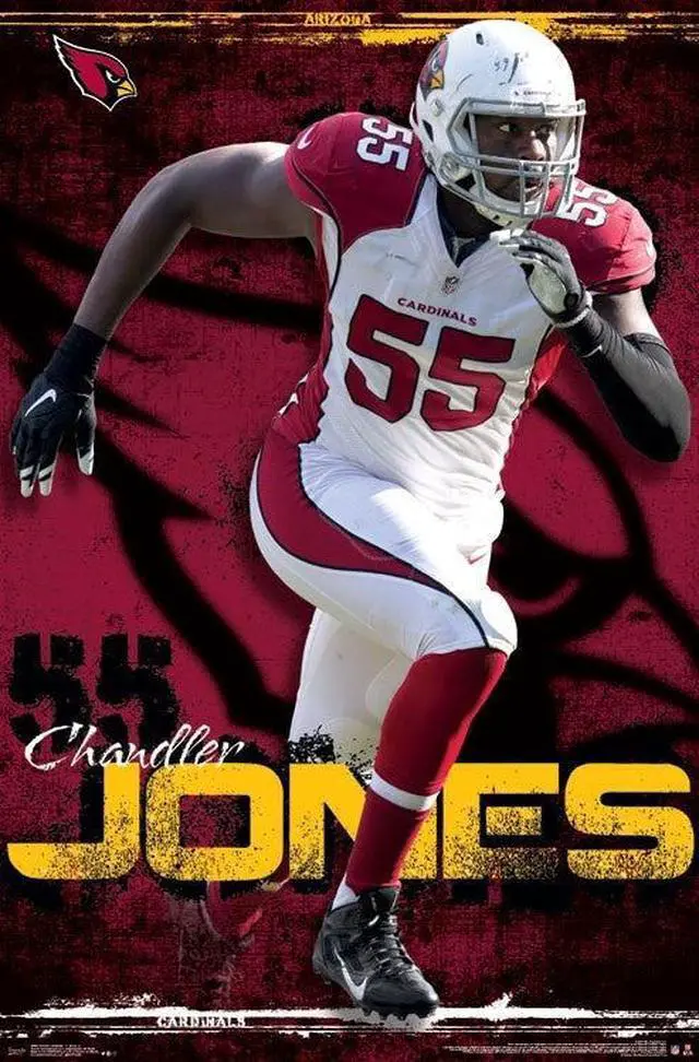 Main image of Arizona Cardinals - C Jones 17 Poster Print (22 x 34)