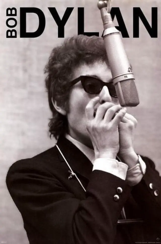 Main image of Bob Dylan - Harmonica Poster Print (24 X 36)