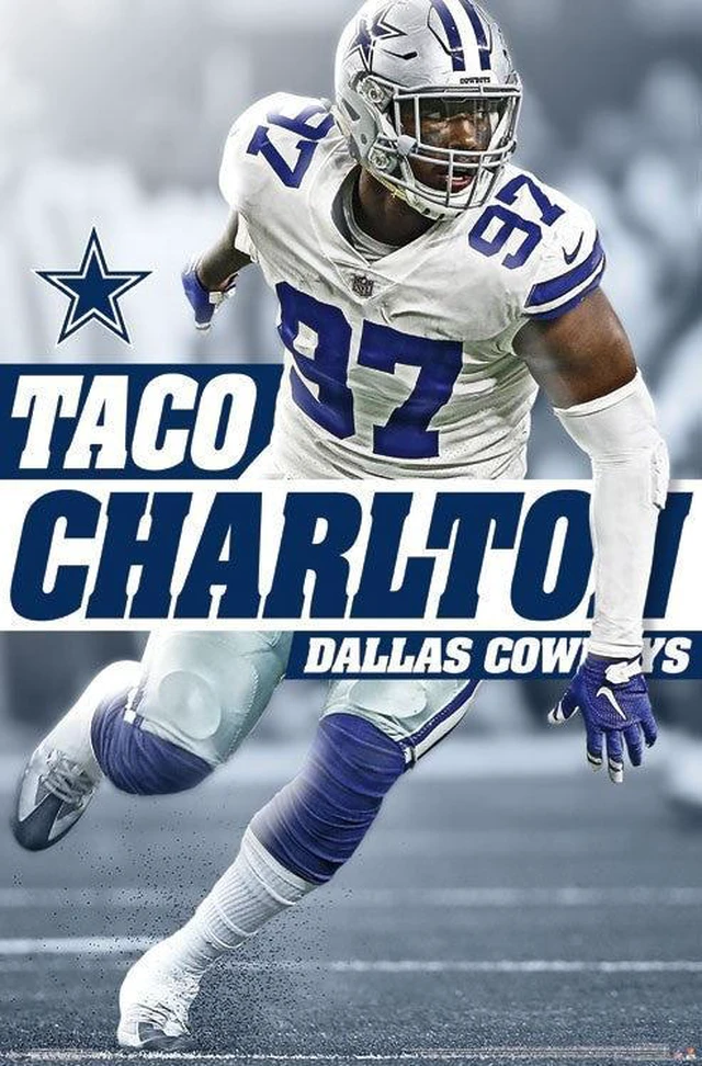 Main image of Dallas Cowboys - Taco Charlton Poster Print (22 x 34)