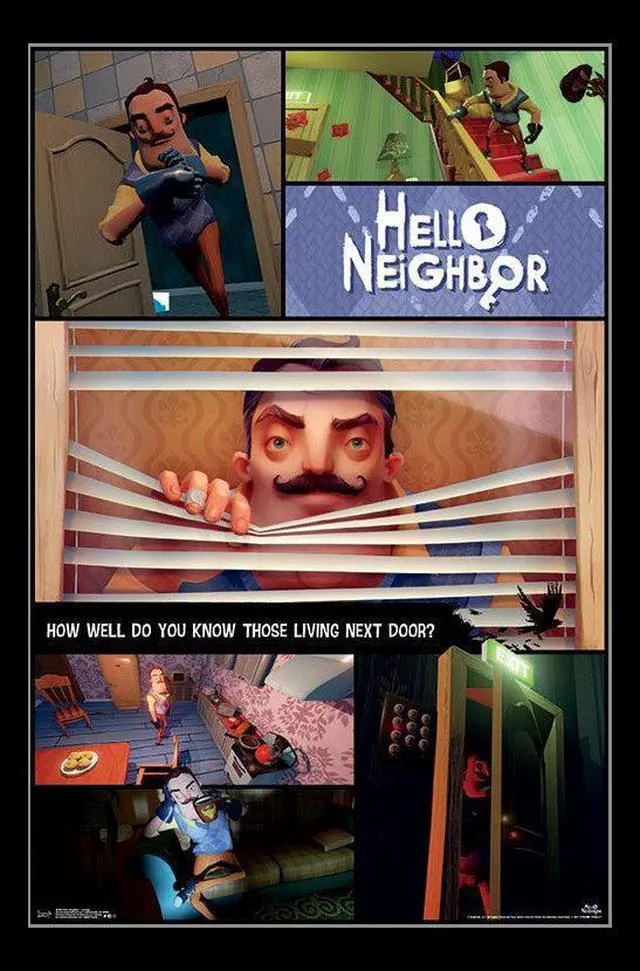 Main image of Hello Neighbor - Collage Poster Print (22 x 34)