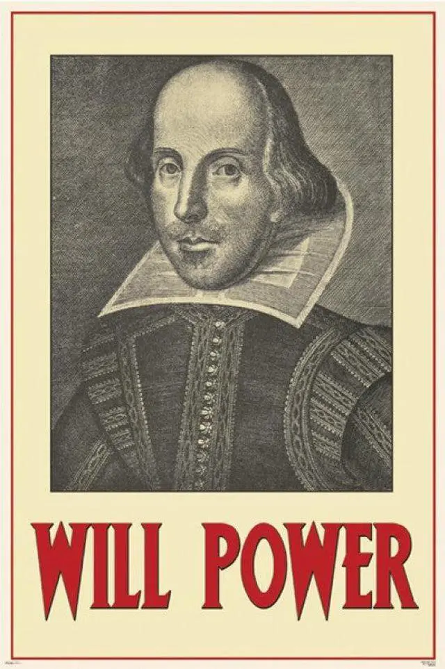 Main image of Will Power - William Shakespea Poster Print (34 x 22)