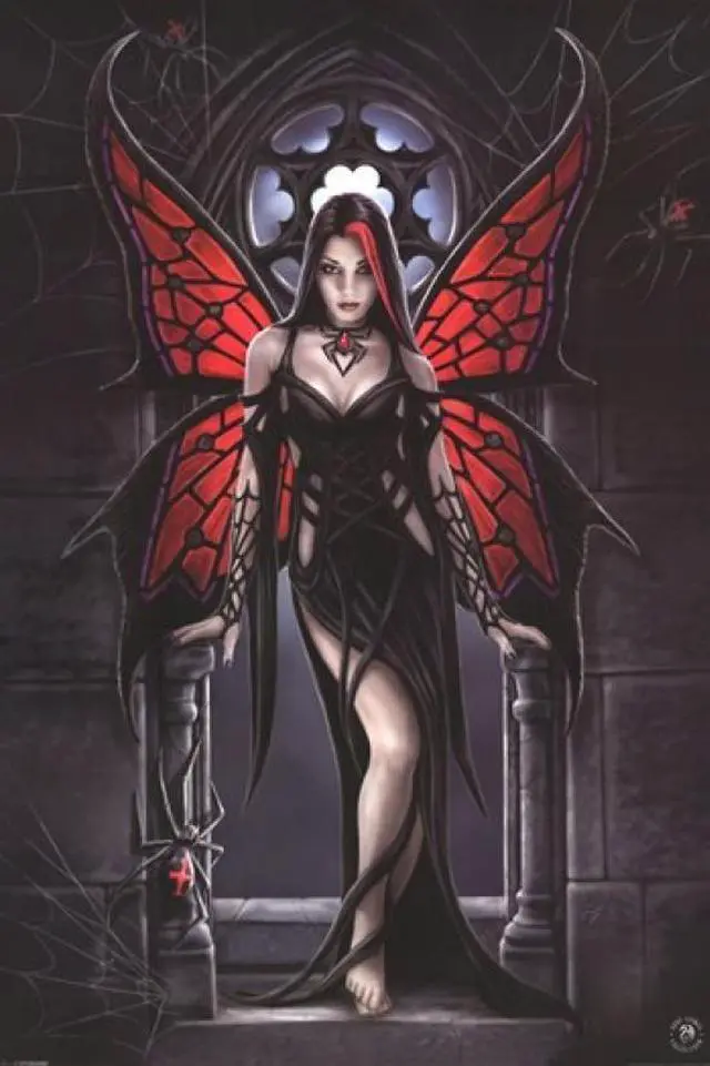 Main image of Anne Stokes Aracnafaria Fairy Poster Print (24 x 36)