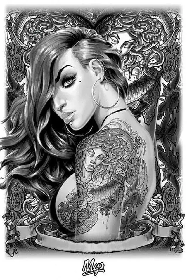 Main image of Mya - Tattoo Poster Print (24 x 36)
