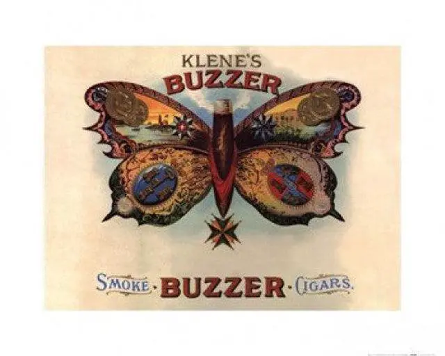 Main image of Klene's Buzzer Cigars - Butterfly Poster Print (20 x 16)
