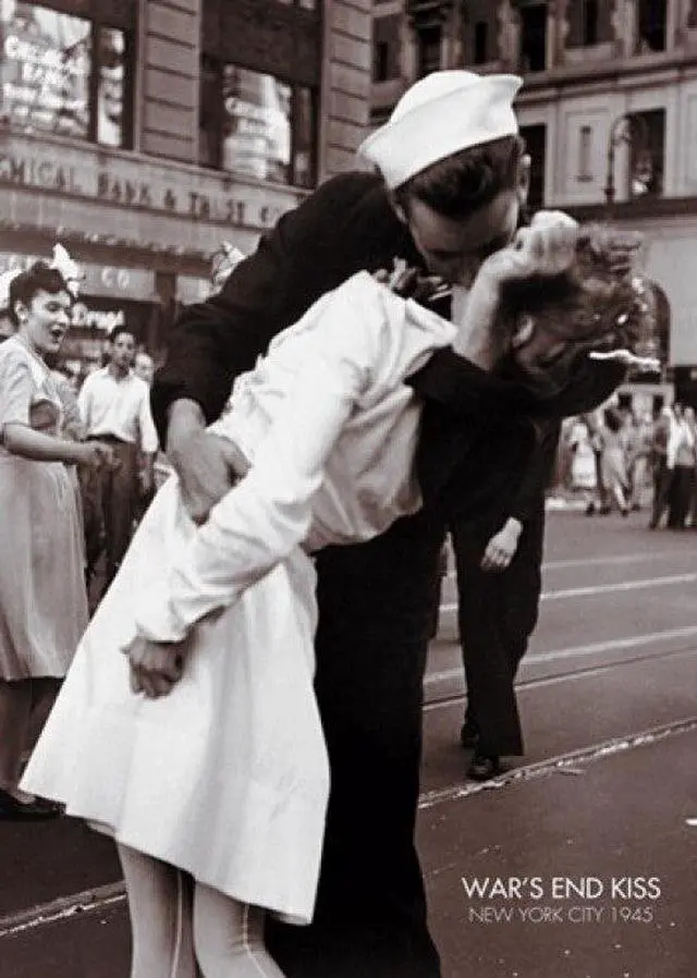 Main image of War's End Kiss Poster Print (24 X 36)