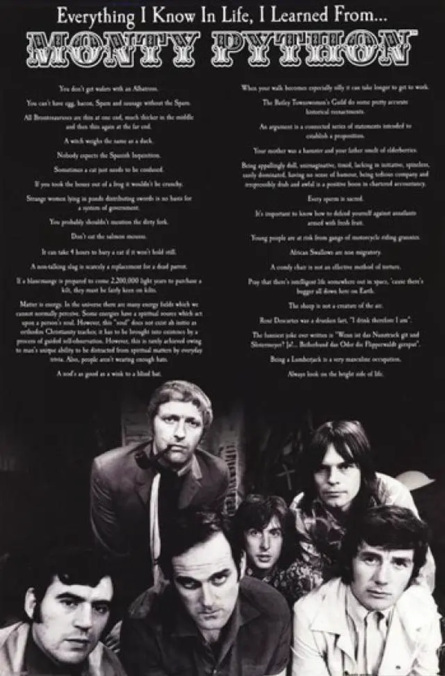 Main image of Monty Python - Everything I Know in Life Poster Print (24 x 36)