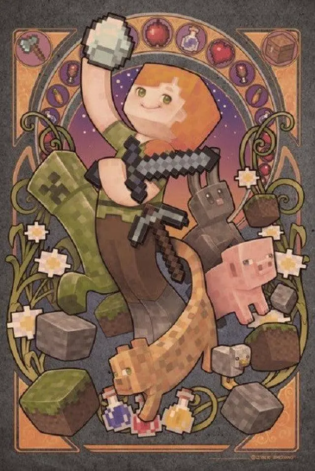 Main image of Minecraft Sword Poster Print (22 x 34)