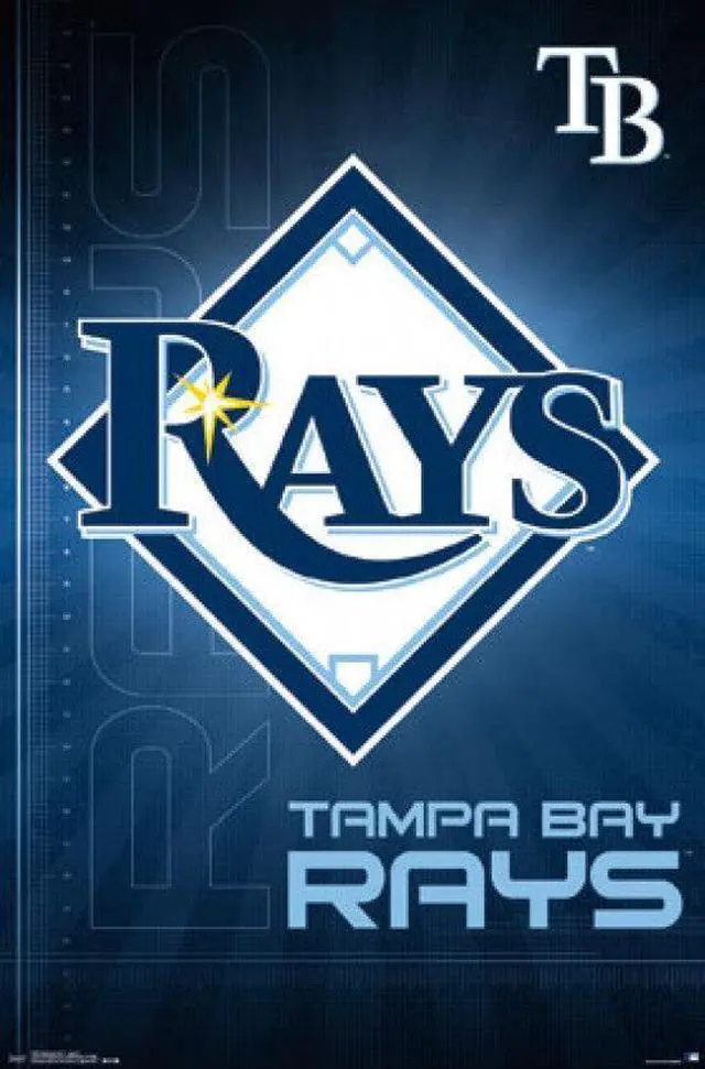 Main image of Tampa Bay Rays - Logo 16 Poster Print (22 x 34)
