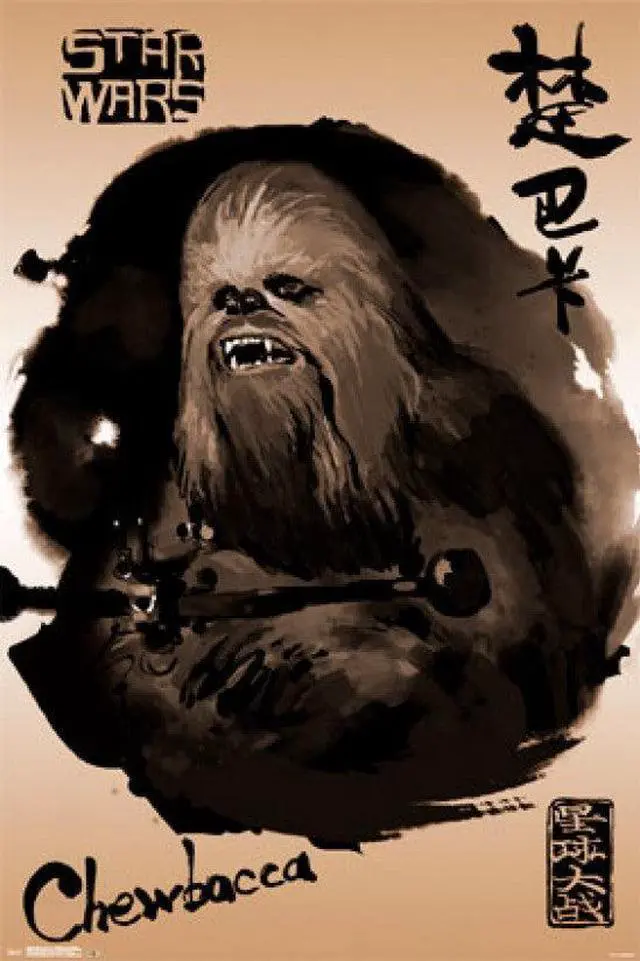 Main image of Star Wars - Chewbacca Painting Poster Print (24 x 36)
