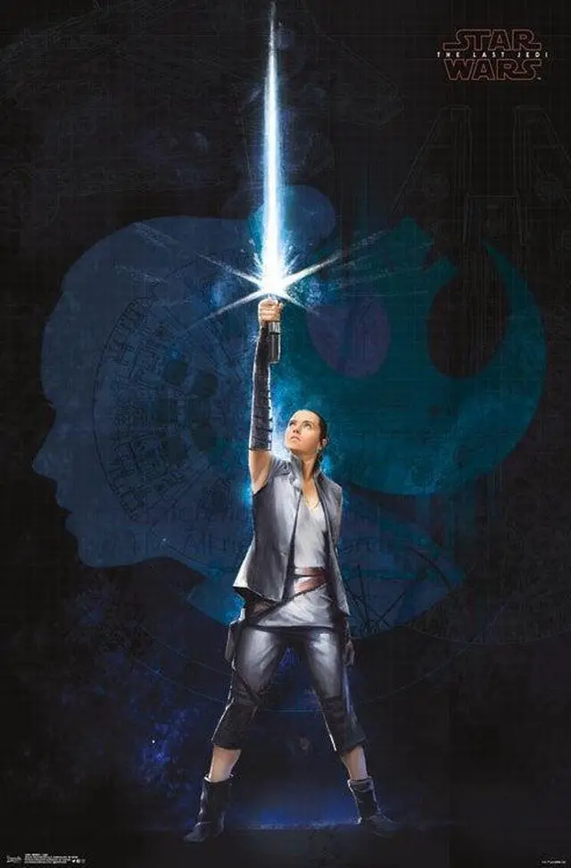 Main image of Star Wars The Last Jedi - Light Poster Print (22 x 34)