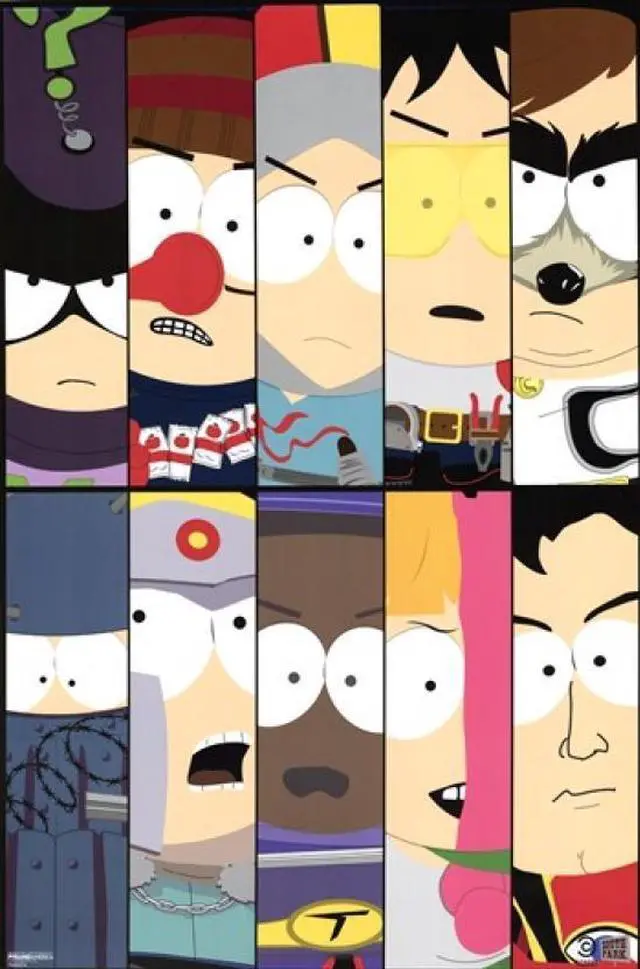 Main image of South Park - Superheroes Poster Print (22 x 34)