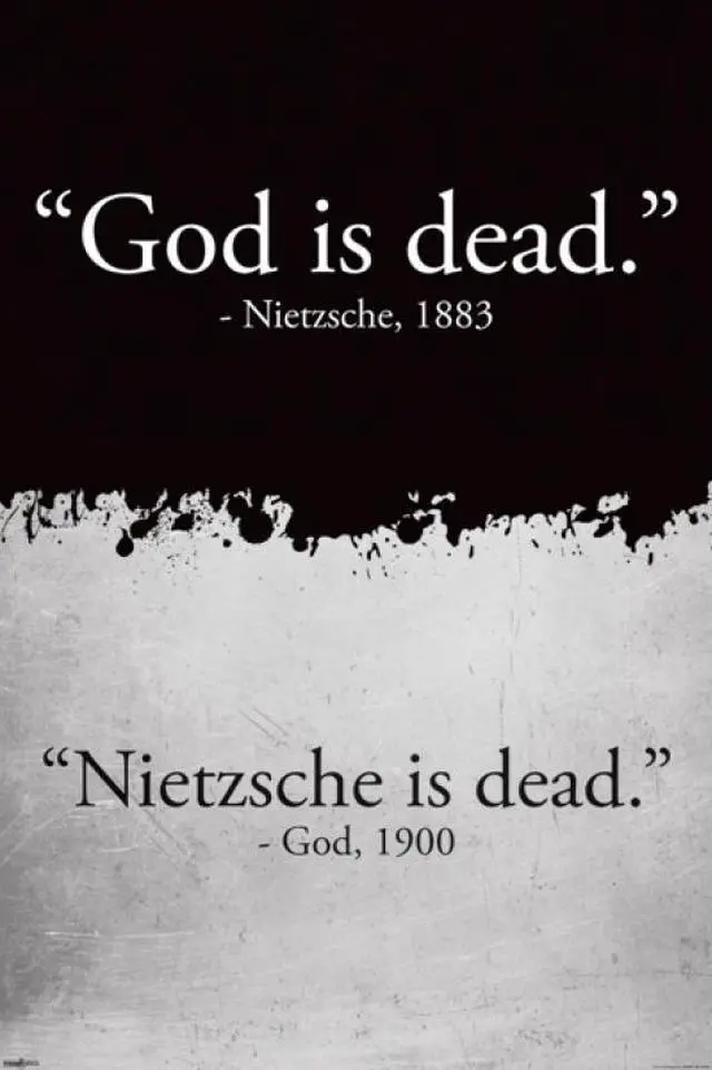 Main image of God Is Dead Quote Poster Print (22 x 34)