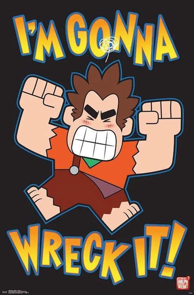 Main image of Wreck It Ralph 2 - Wreck It Poster Print (22 x 34)