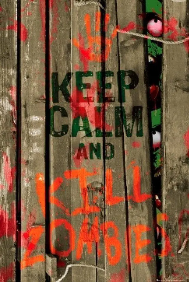 Main image of Keep Calm And Kill Zombies Poster Print (22 x 34)