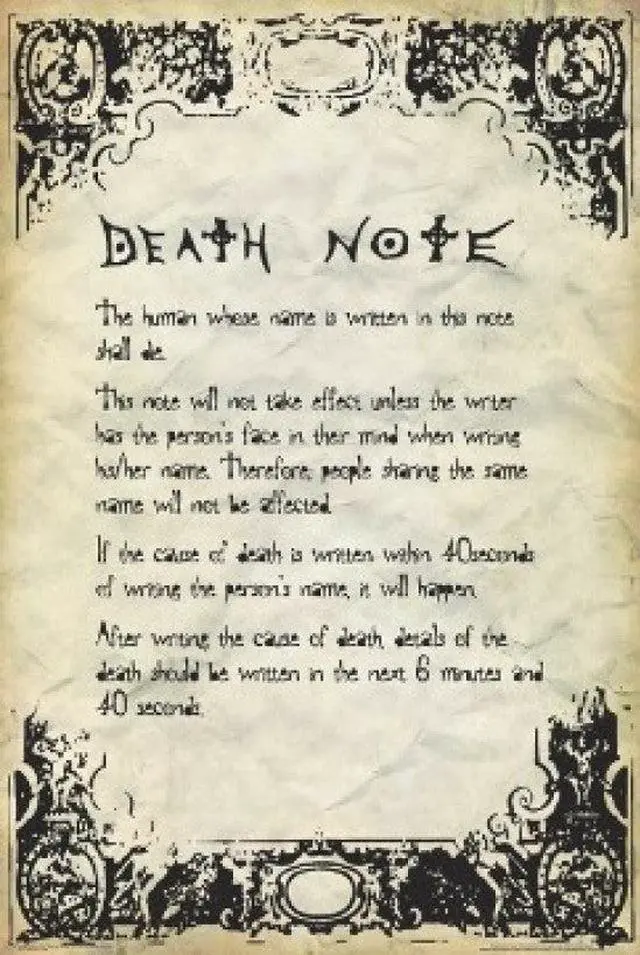 Main image of Deathnote Rules - Anime Poster Print (22 x 34) - Item # SCO3214