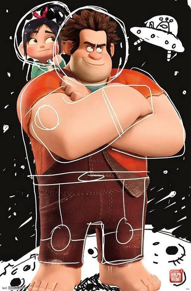 Main image of Wreck It Ralph 2 - Space Doodle Poster Print (22 x 34)