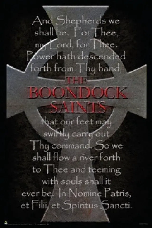 Main image of The Boondock Saints Cross & Prayer Poster (24 X 36)