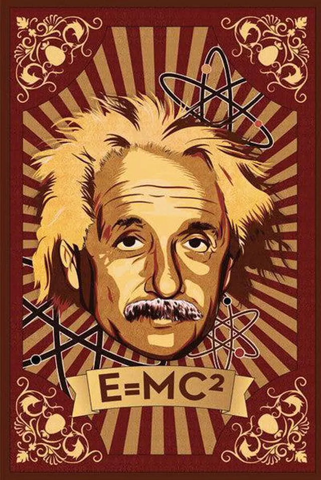 Main image of Albert Einstein - E=MC2 Poster Print (22 x 34)