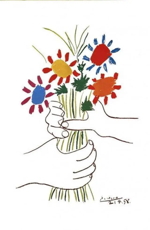 Main image of Petite Fleurs Poster Print By Pablo Picasso (24 X 36)