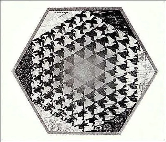 Main image of Verbum Poster Print by M.C. Escher (26 x 22)