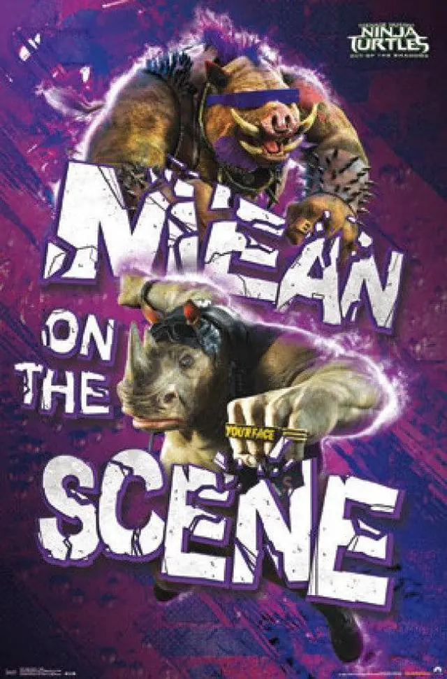 Main image of Ninja Turtles 2 - Mean Poster Print (22 x 34)
