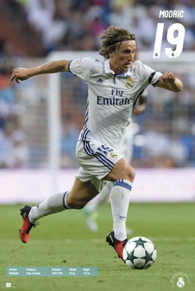 Main image of Real Madrid 2016-2017 Modric Action Poster (24 x 36)