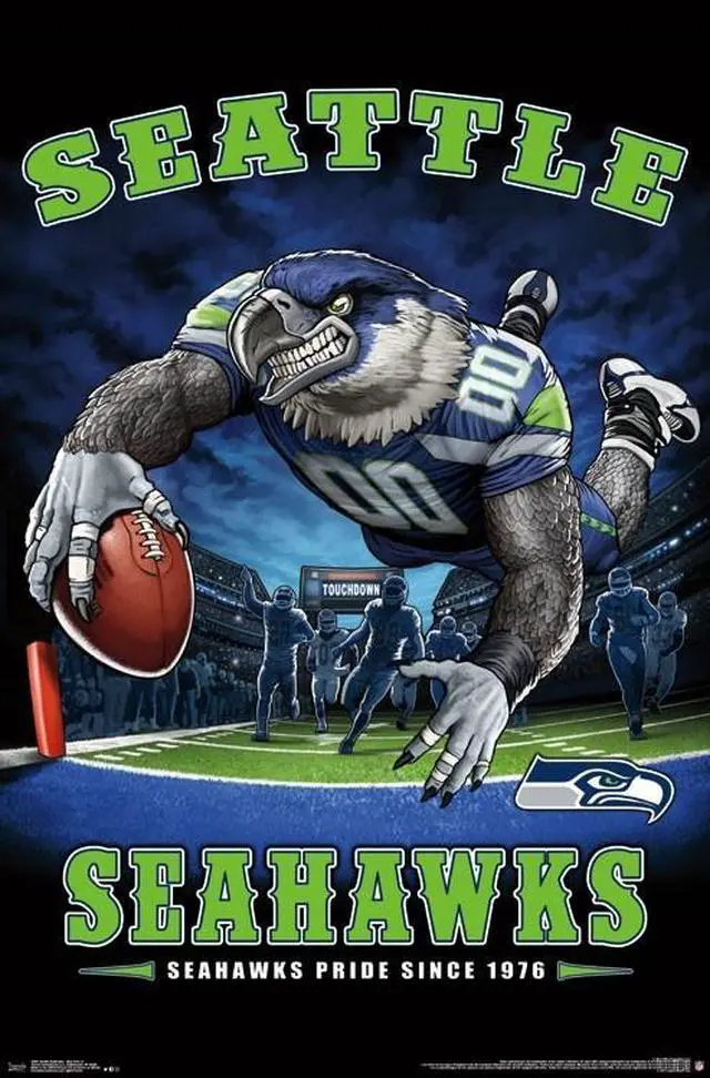Main image of Seattle Seahawks - End Zone Poster Print (22 x 34)